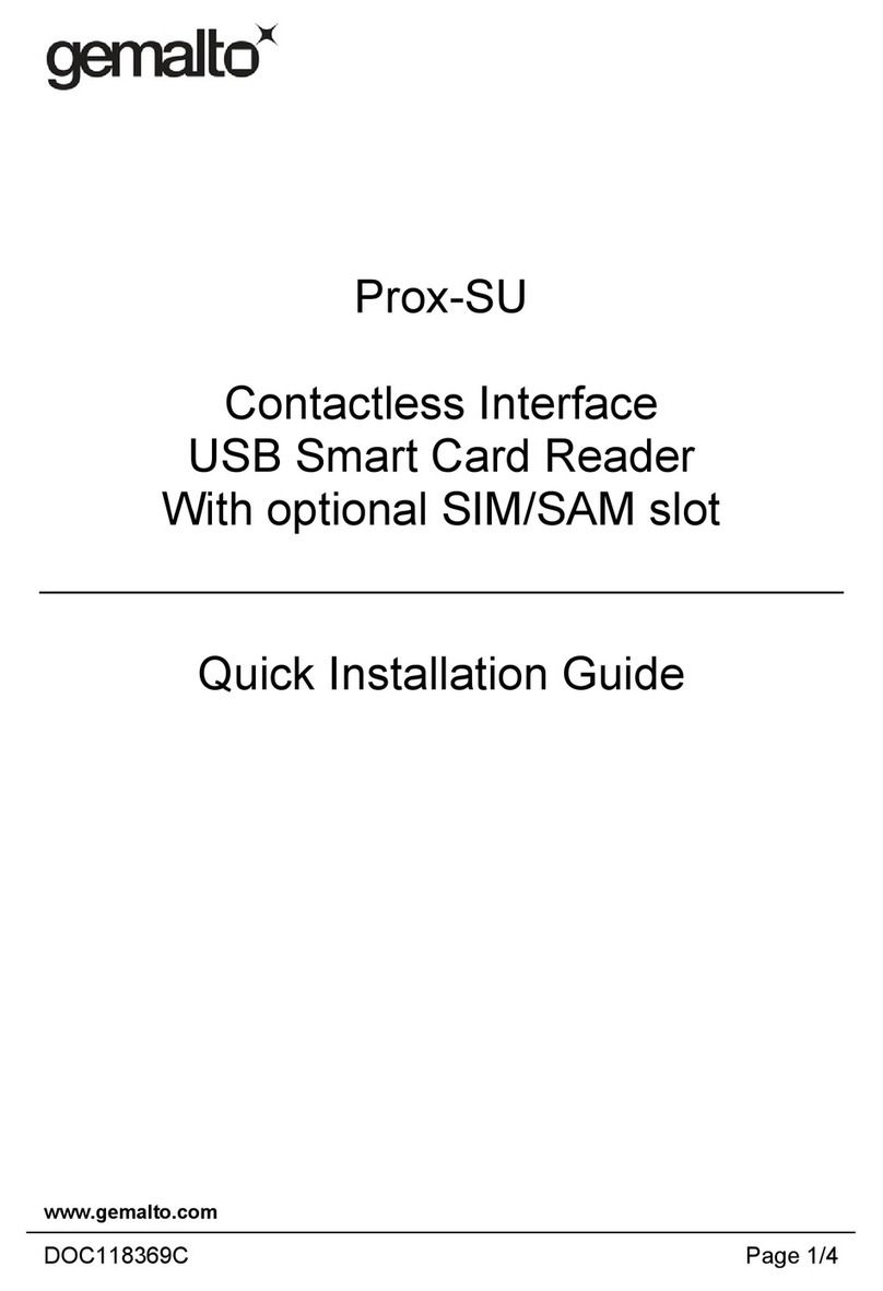 Gemalto Prox-SU Quick installation guide
