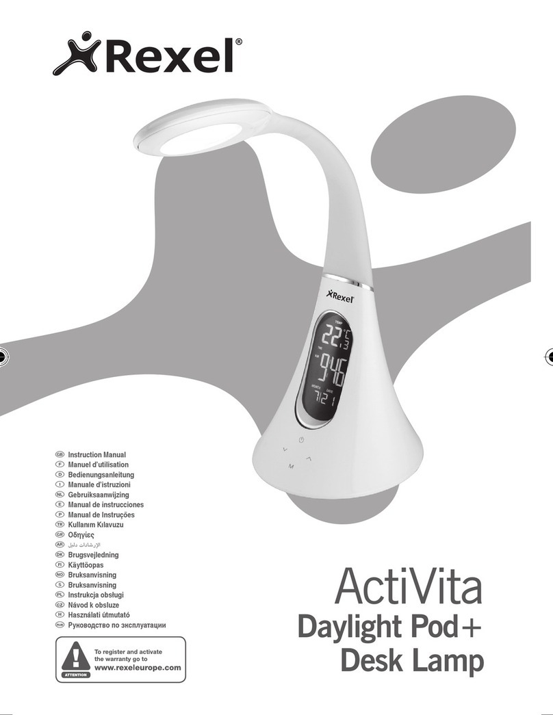 Rexel ActiVita Daylight Pod+ instruction manual