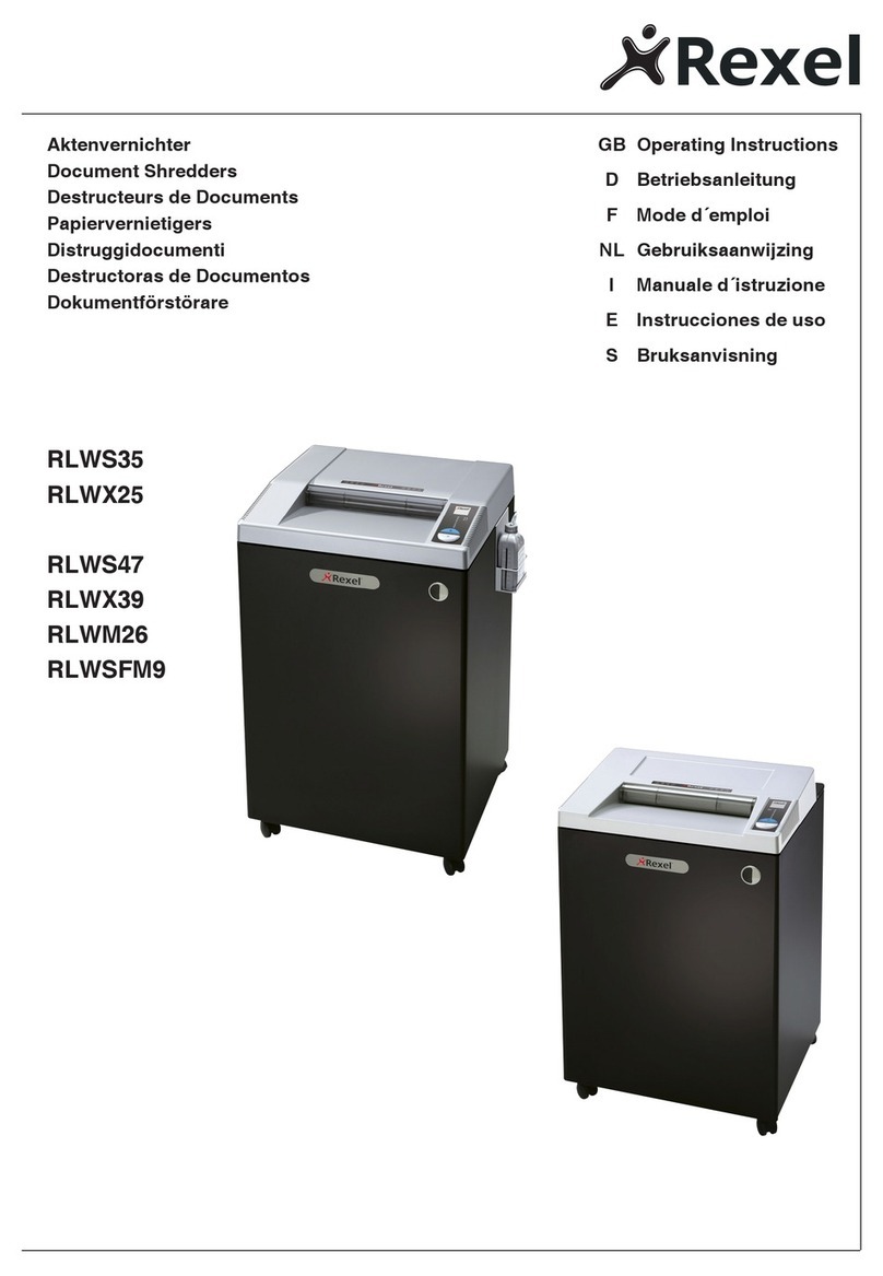 Rexel RLWS35 User manual
