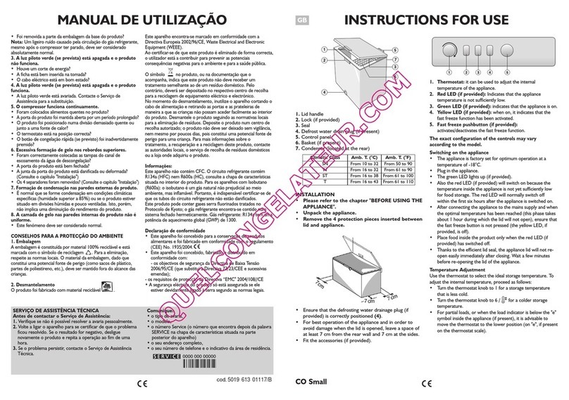 Whirlpool AFG070AP Instructions for use