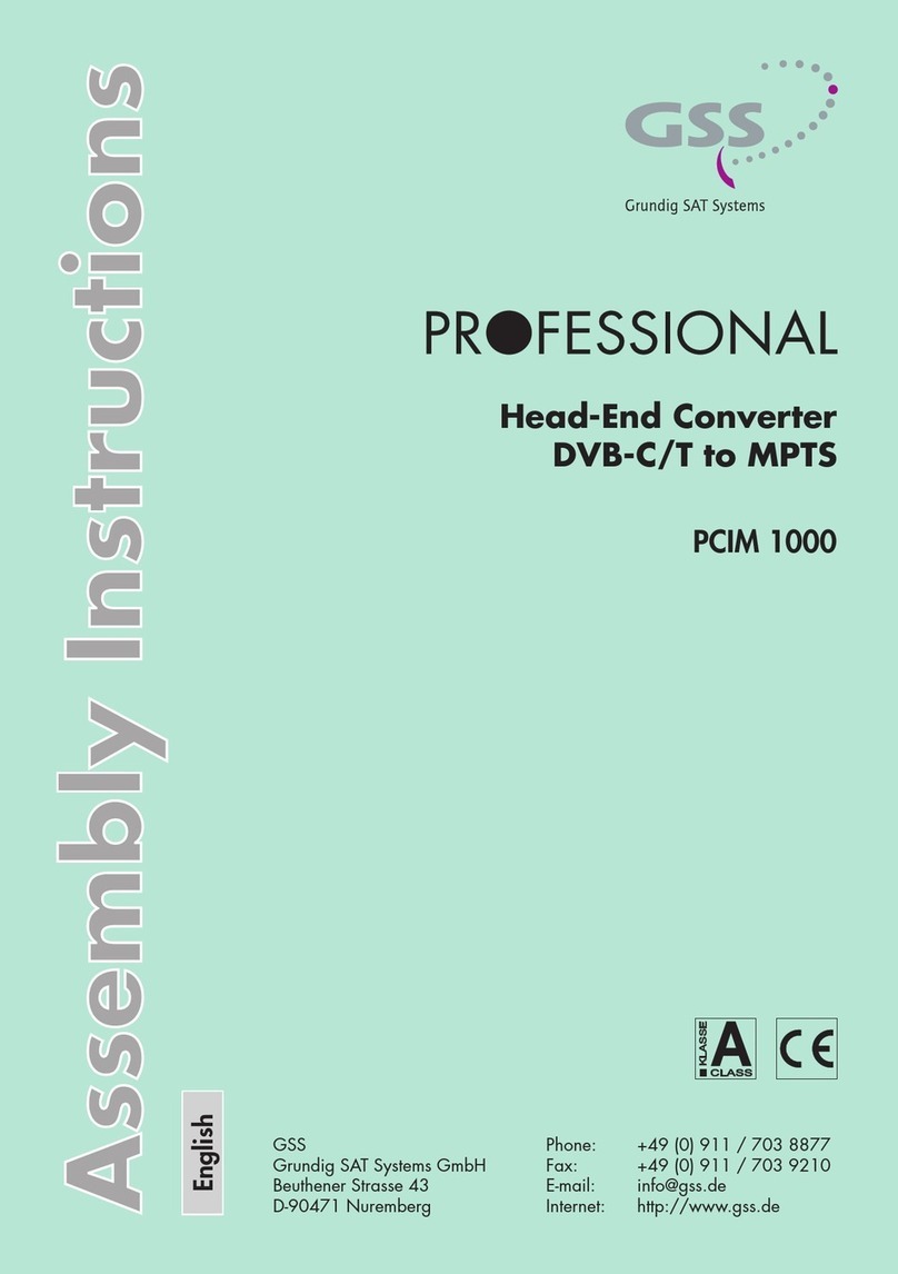 GSS PCIM 1000 User manual