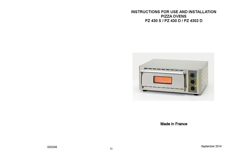 Roller Grill PZ 430 S Instructions for use & installation
