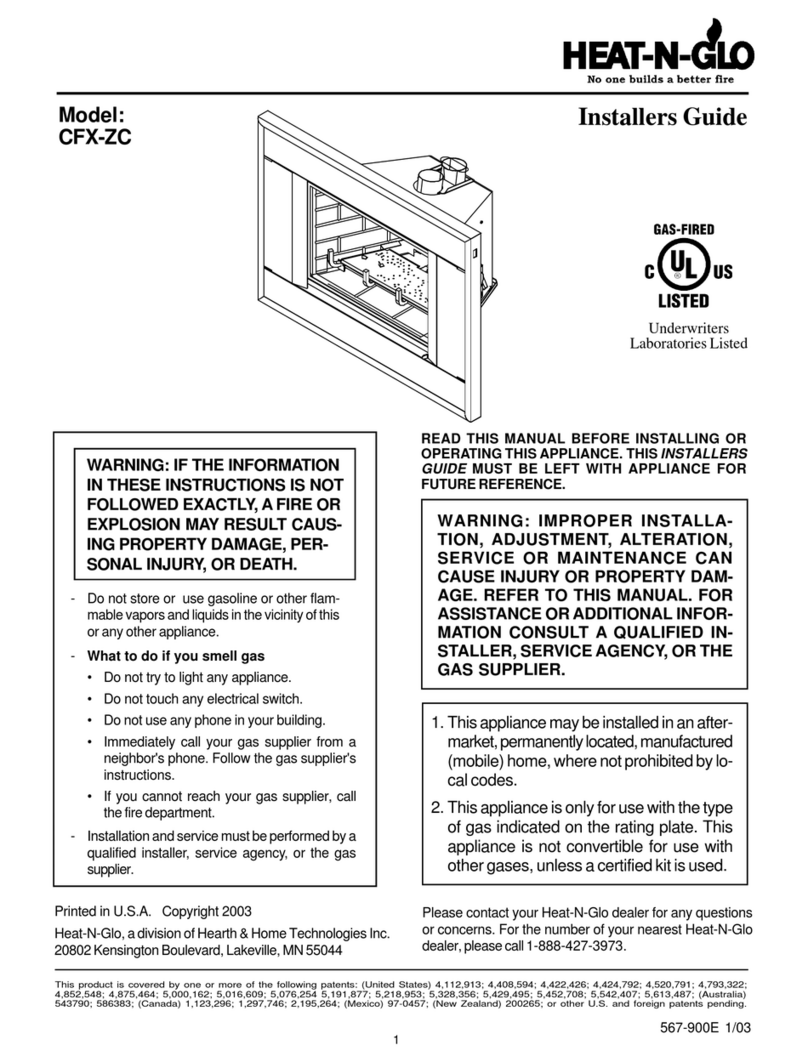 Heat-N-Glo CFX-ZC Assembly instructions Heat-N-Glo CFX-ZC Assembly instructions