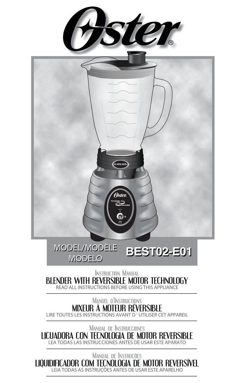 Oster BEST02-E01 User manual
