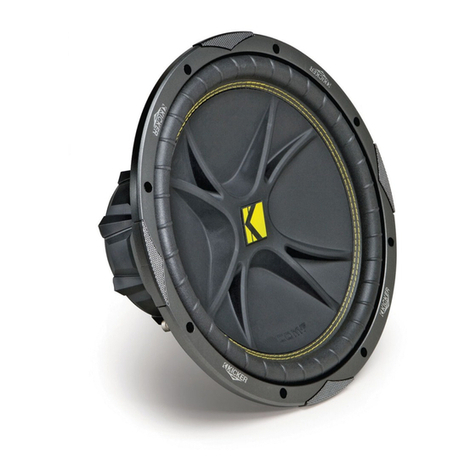 Kicker Comp C15 User manual