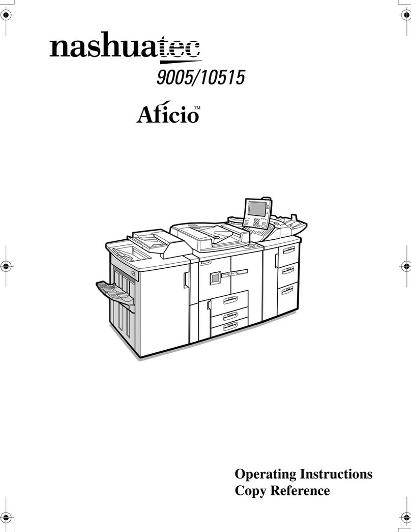 Nashuatec Aficio 9005 operating instructions