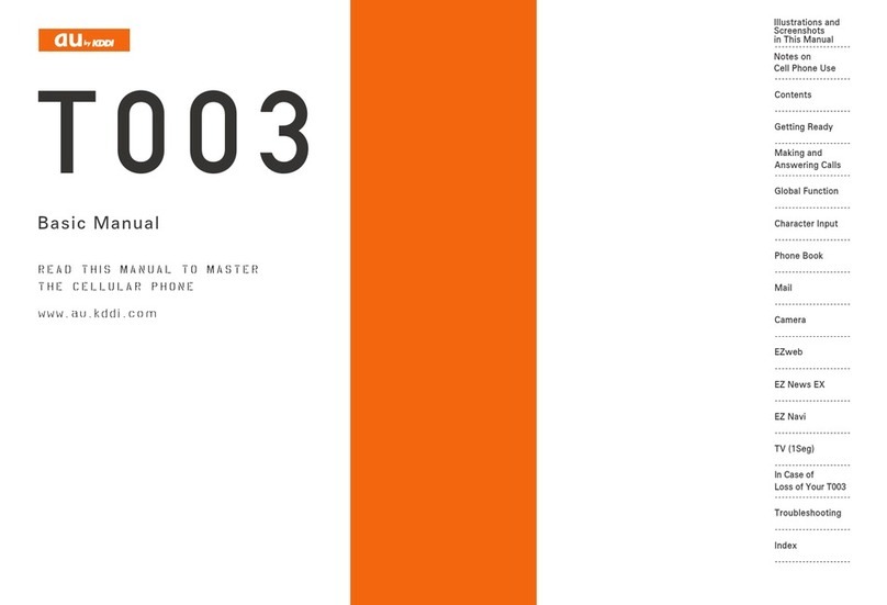 KDDI T003 User manual