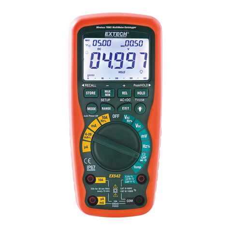 Extech Instruments EX542 User manual Extech Instruments EX542 User manual