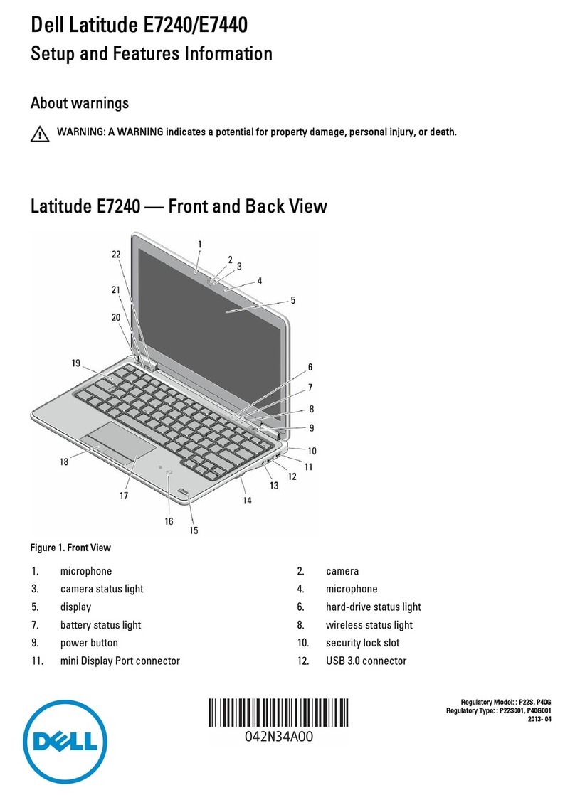 Dell Latitude E7240 Series Owner's manual