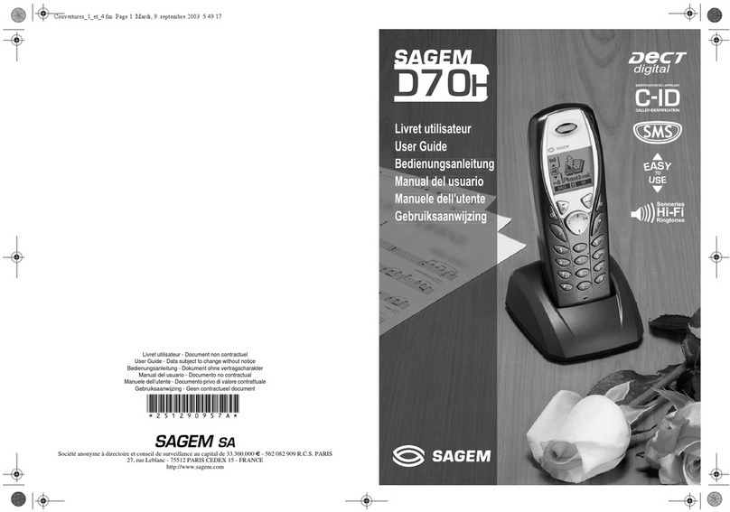Sagem D70H user guide