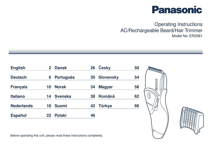 Panasonic ER2061 User manual