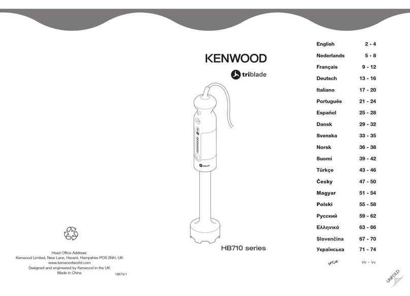 Kenwood Triblade HB710 series User manual