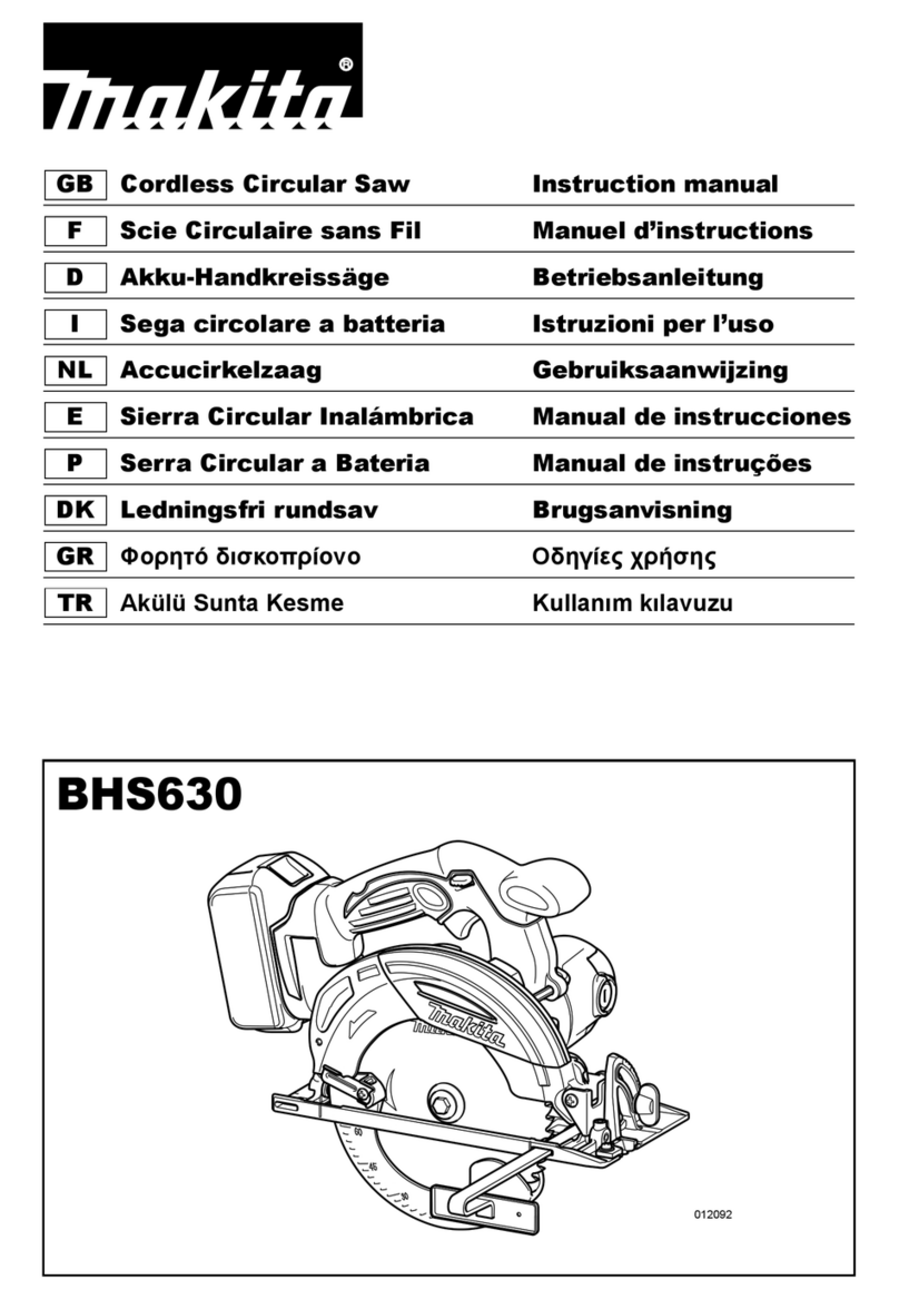 Makita BHS630 User manual