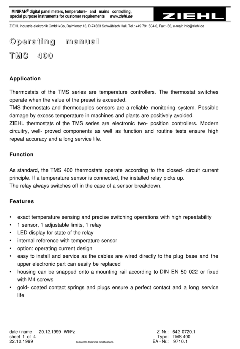 ZIEHL TMS 400 operating manual