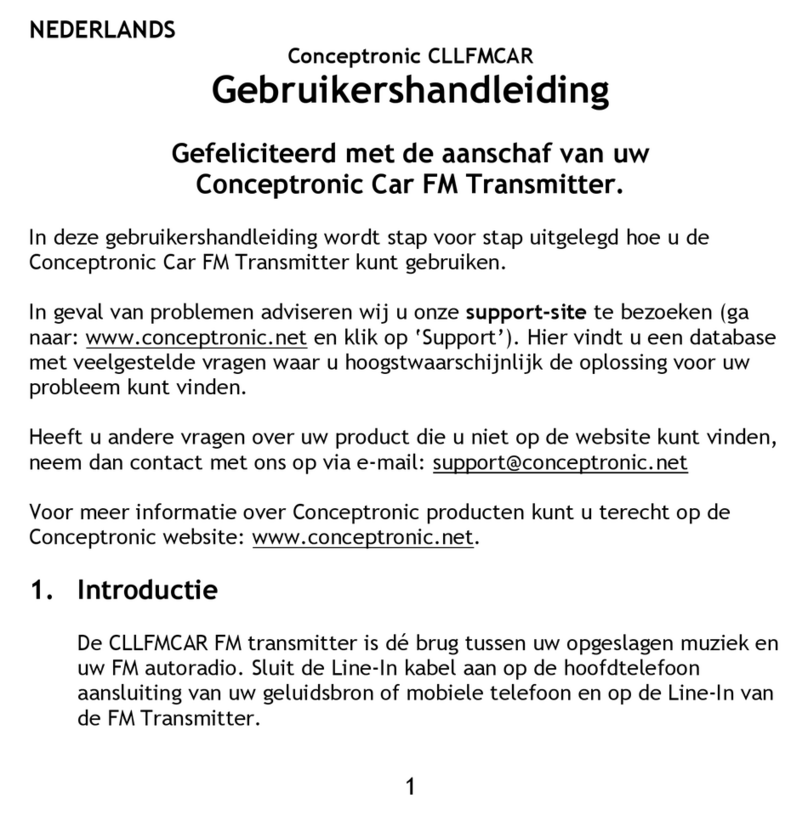 Conceptronic CLLFMCAR User manual