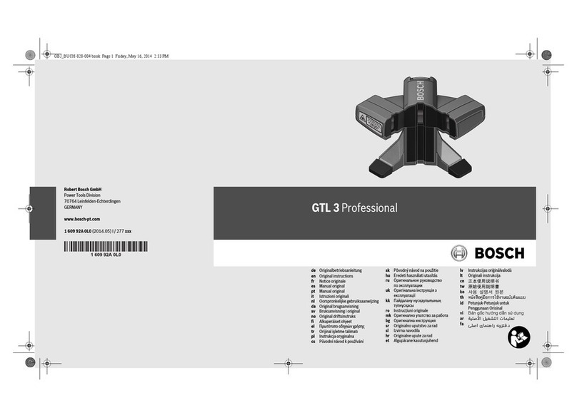 Bosch GTL 3 Professional Original instructions Bosch GTL 3 Professional Original instructions