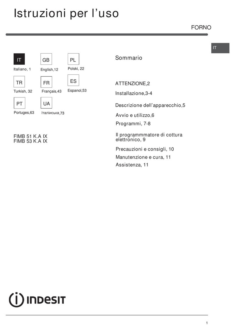Indesit FIMB 51 K.A IX operating instructions