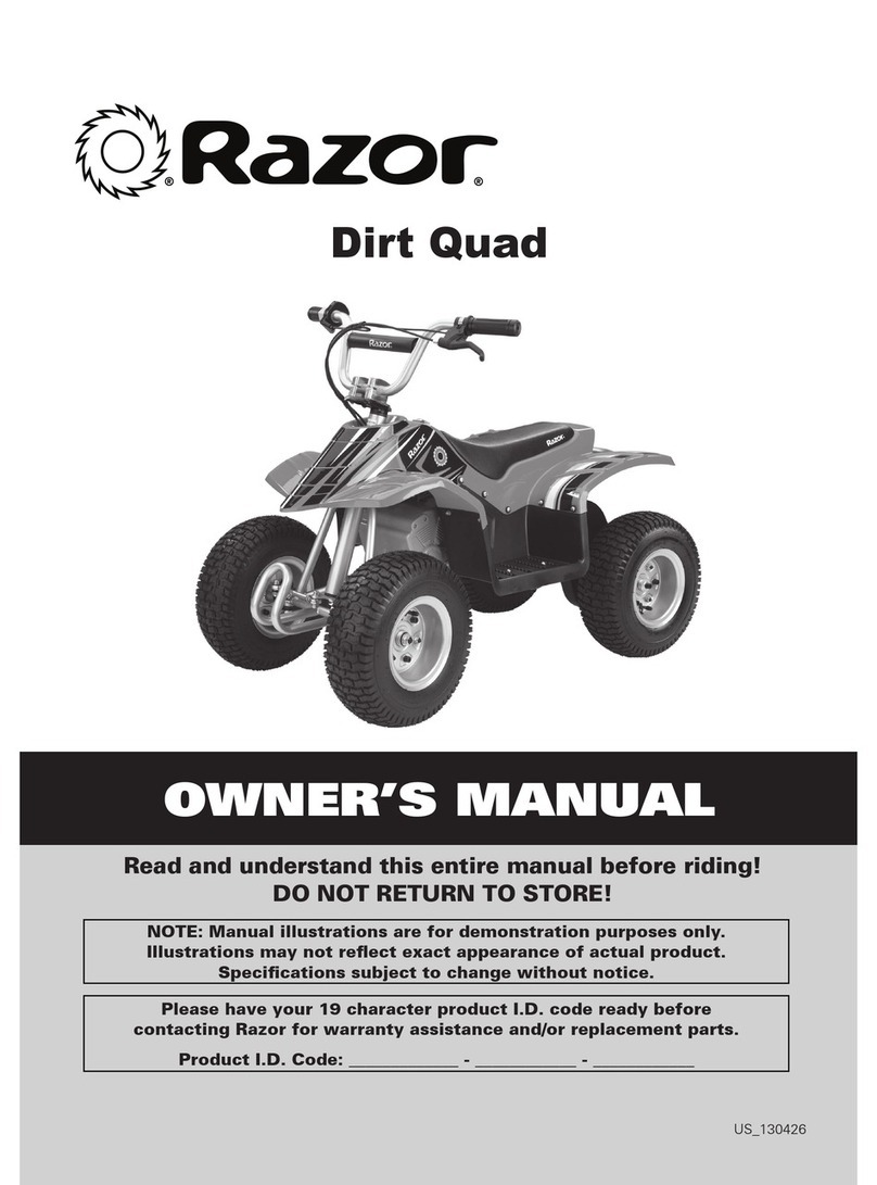 Razor Dirt Quad owner's manual