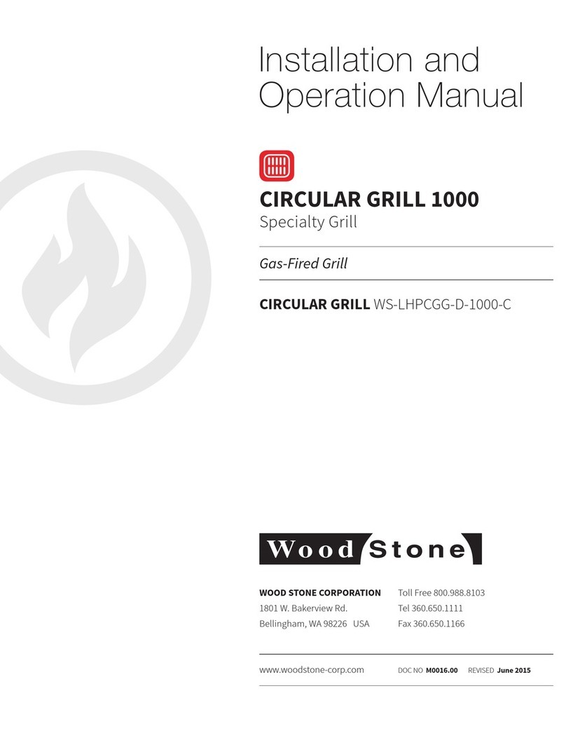 Wood Stone WS-LHPCGG-D-1000-C Installation and operation manual Wood Stone WS-LHPCGG-D-1000-C Installation and operation manual