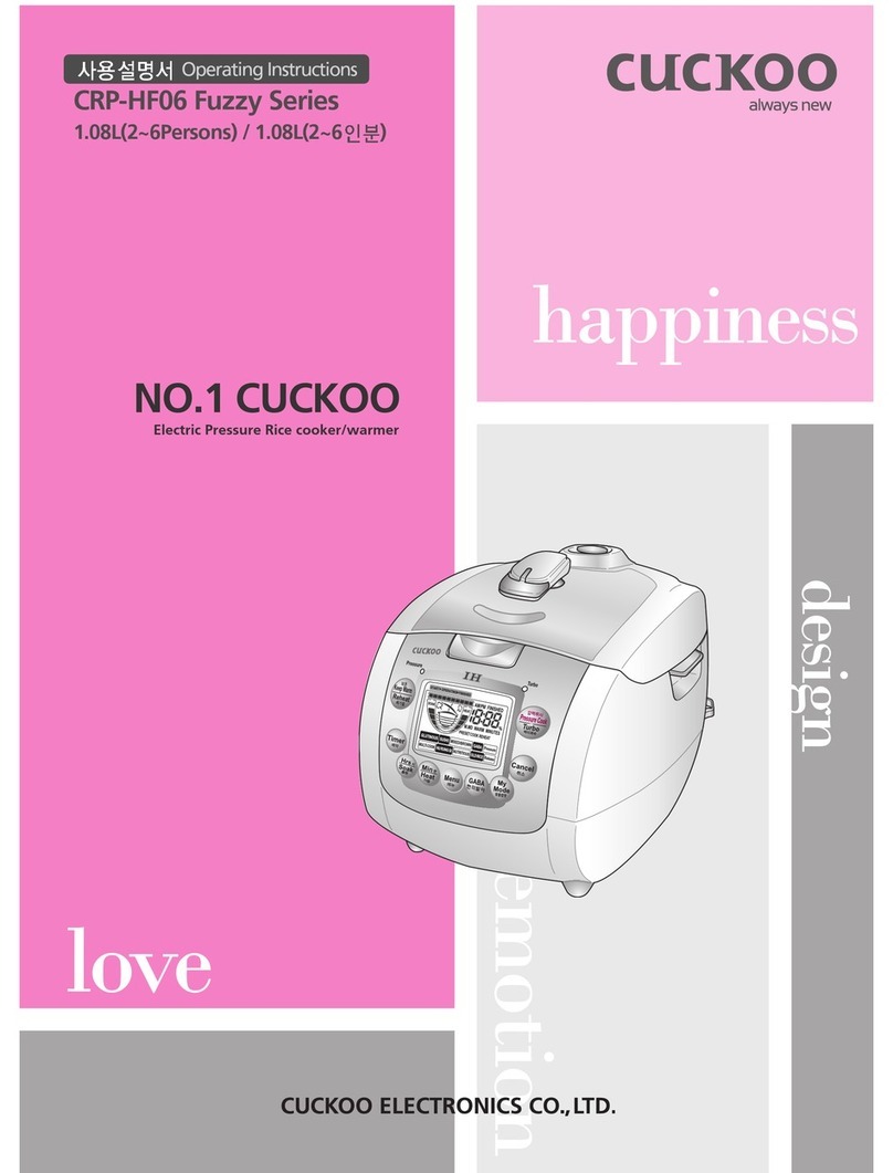 Cuckoo CRP-HF06 Fuzzy Series User manual