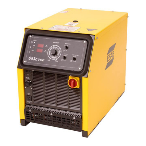 ESAB 653 cvcc instruction manual