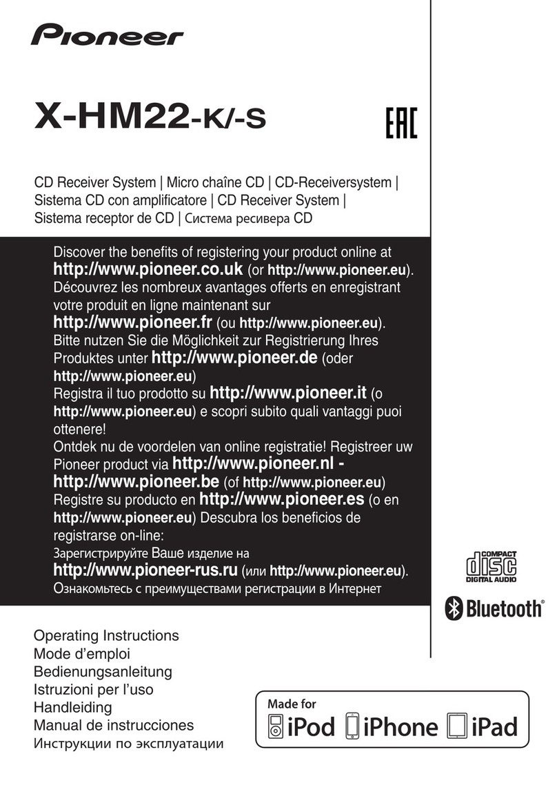 Pioneer X-HM22-K Operation instructions
