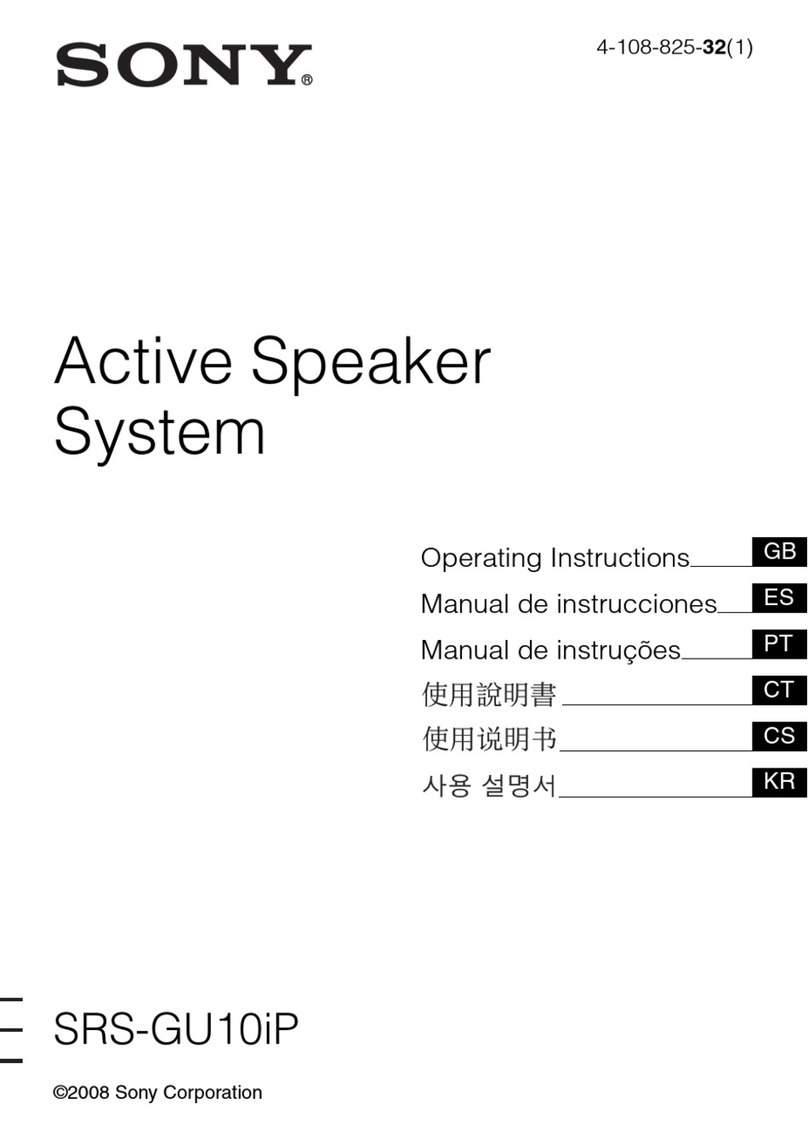 Sony SRS-GU10iP Marketing Operation instructions Sony SRS-GU10iP Marketing Operation instructions