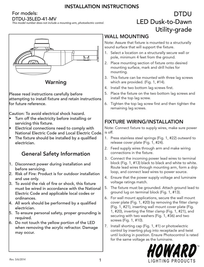 Howard DTDU-35LED-41-MV installation instructions
