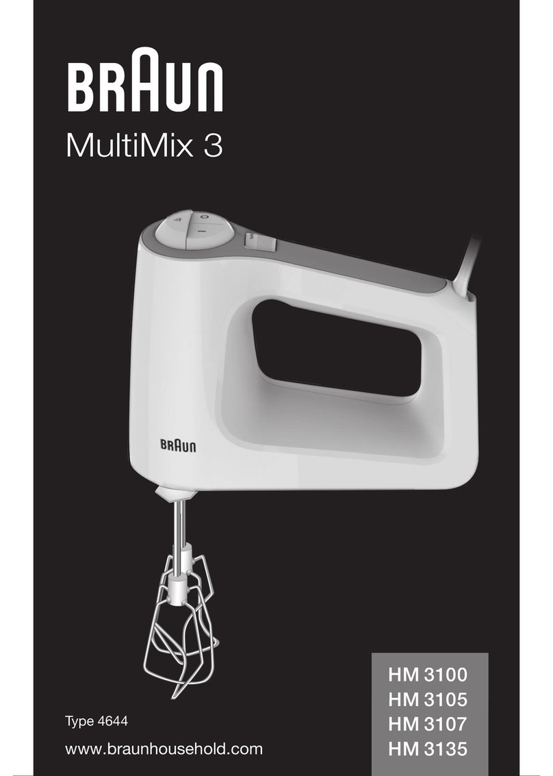 Braun HM 3100 User manual