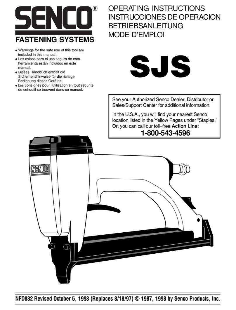 Senco SJS operating instructions