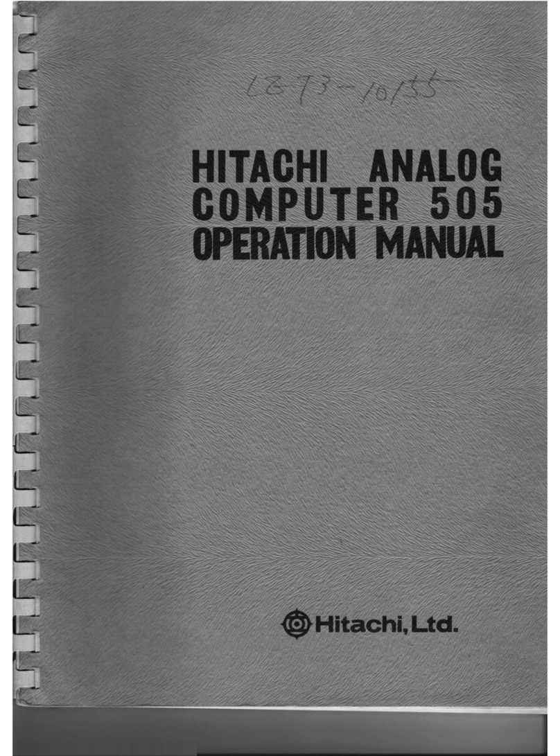 Hitachi 505 Operation manual