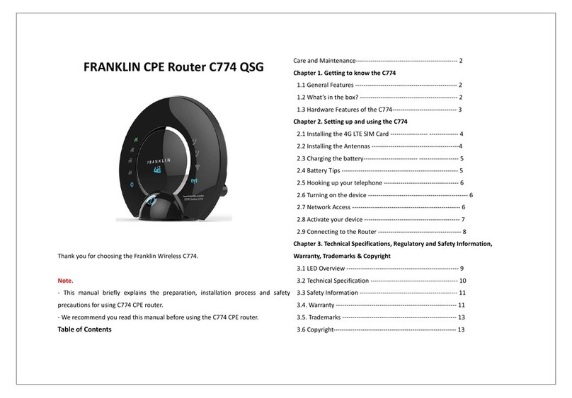 Franklin C774 User manual