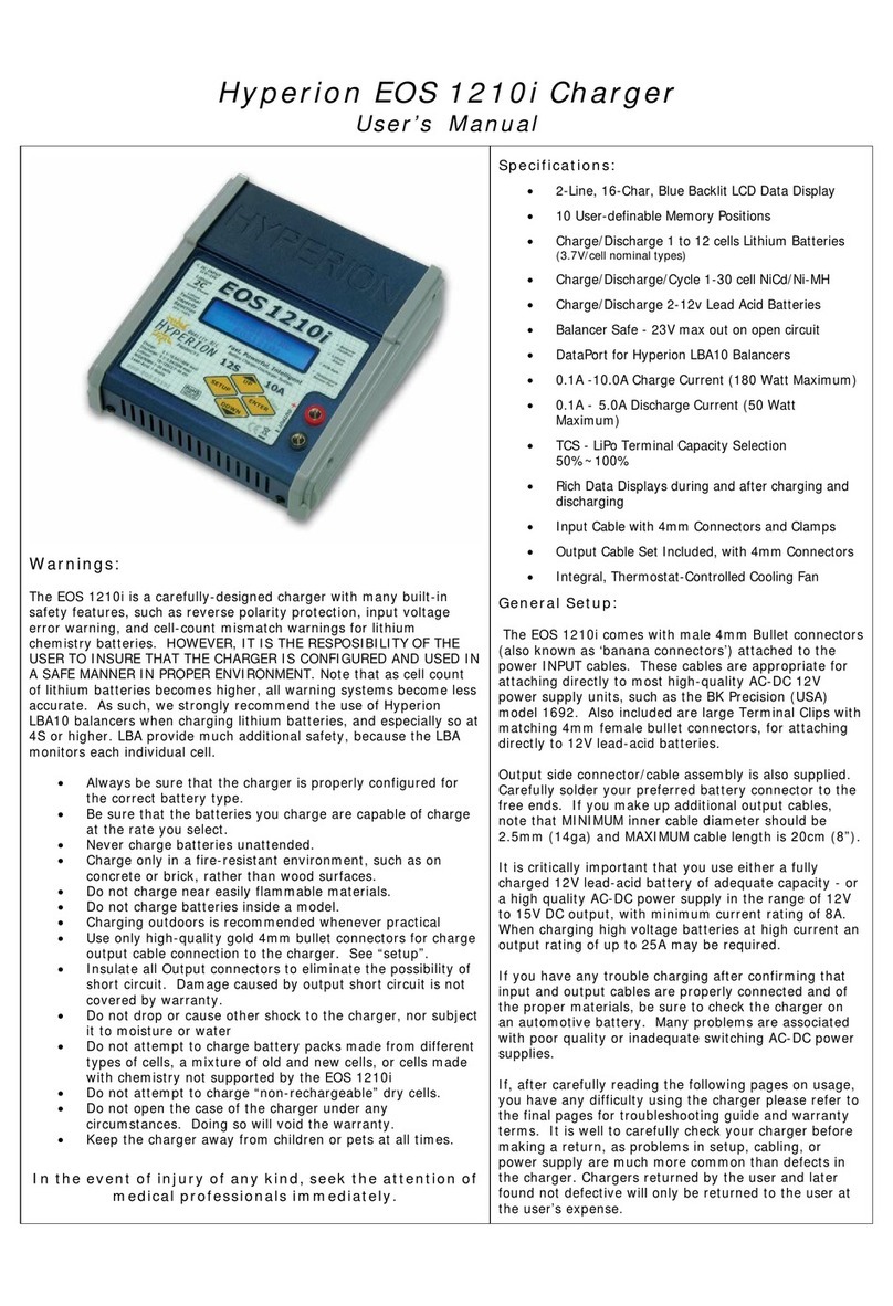 Hyperion EOS 1210i User manual Hyperion EOS 1210i User manual