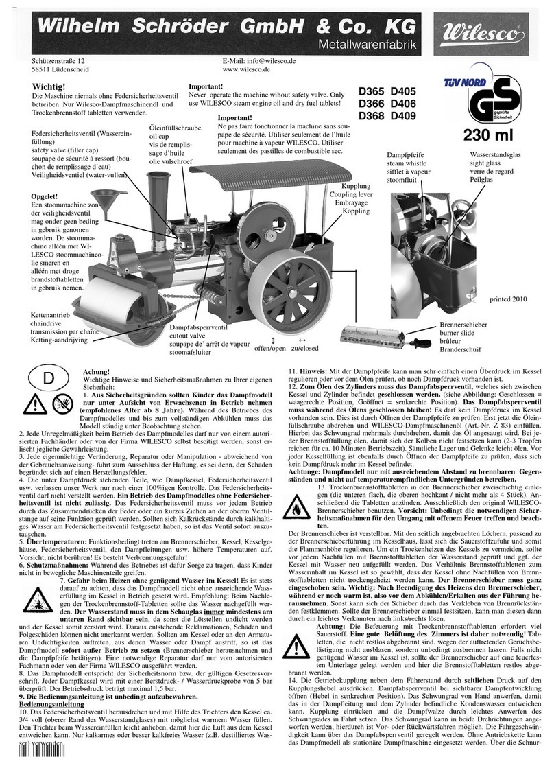 Wilesco D365 manual