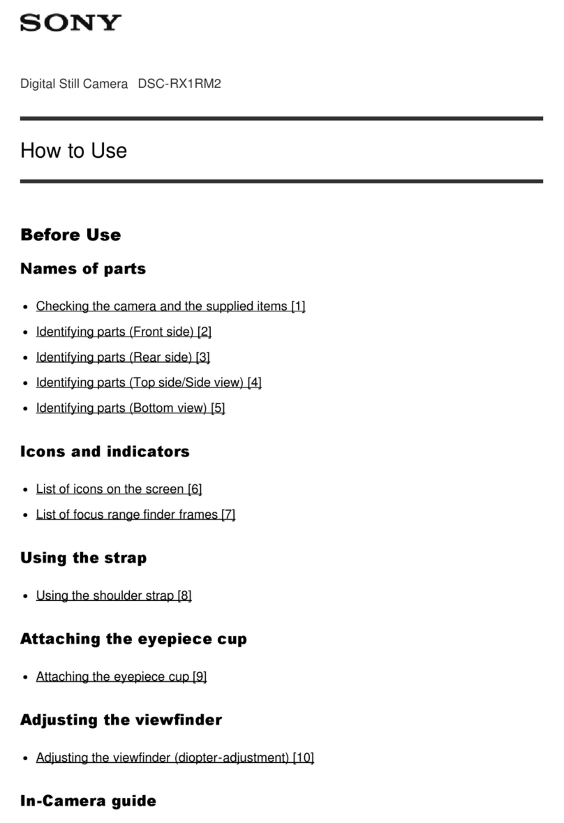 Sony Cyber-shot DSC-RX1RM2 Operating instructions
