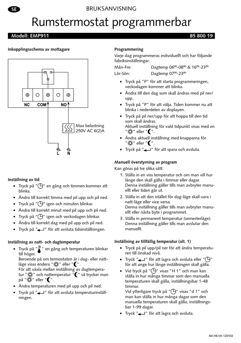Malmbergs EMP911 instruction manual