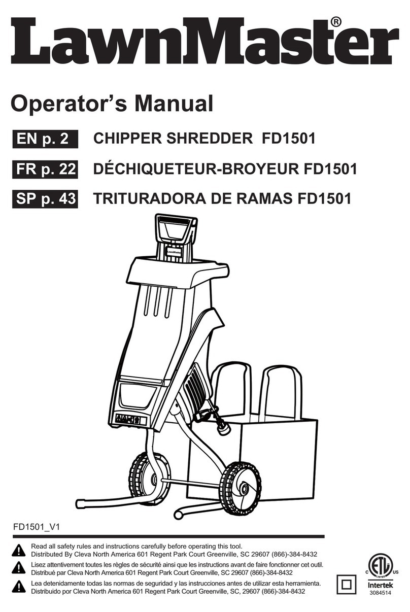 LawnMaster FD1501 Operator's manual LawnMaster FD1501 Operator's manual