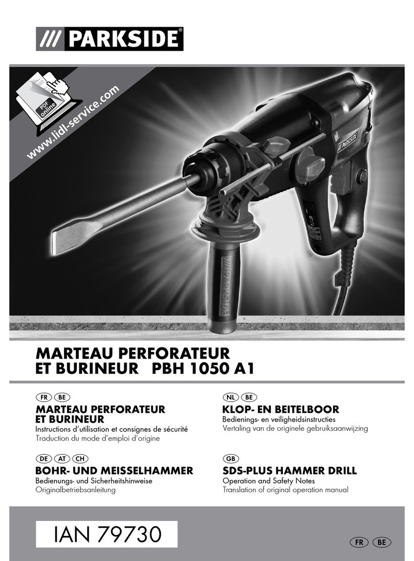 Parkside PBH 1050 A1 Operation and safety notes