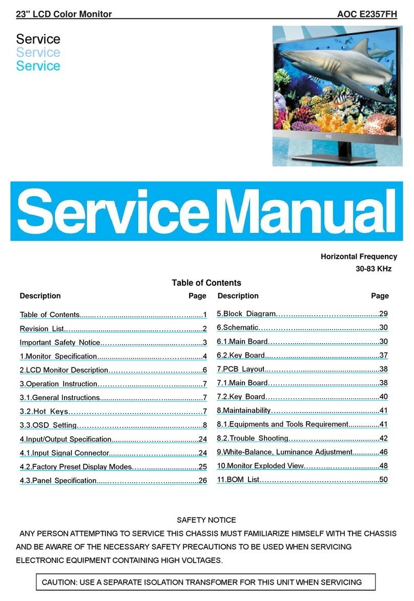AOC E2357FH Service manual