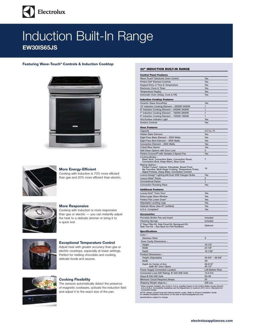 Electrolux EW30IS65JS Installation guidelines Electrolux EW30IS65JS Installation guidelines