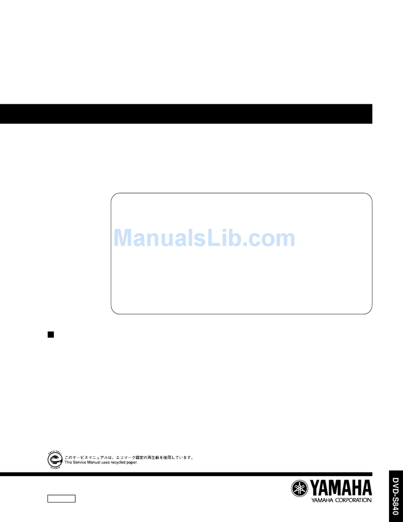 Yamaha DVD-S840 Service manual