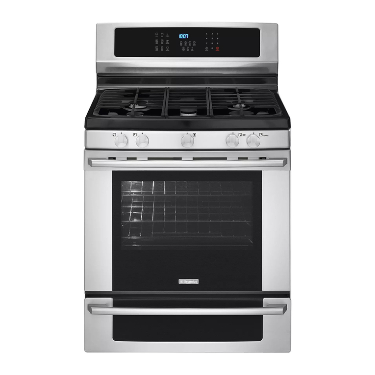 Electrolux EI30GF55GS - 30 Inch Gas Range Instruction sheet