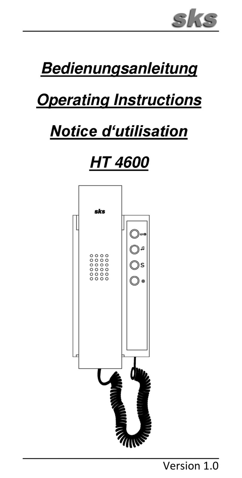 sks HT 4600 User manual