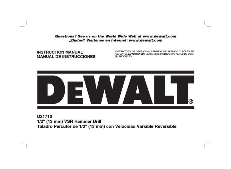 DeWalt D21710 User manual
