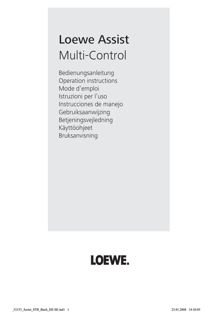Loewe Assist Multi-Control Operation instructions