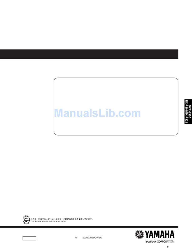 Yamaha DVX-S301 Service manual