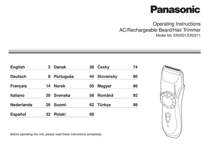 Panasonic ER2201 User manual