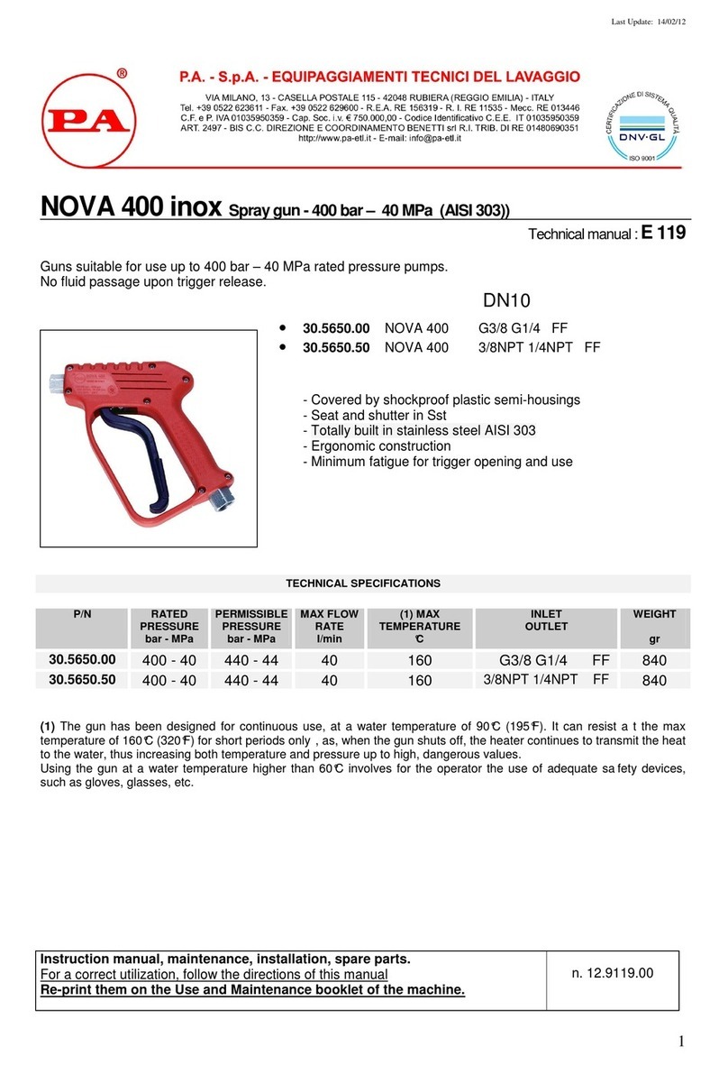 PA NOVA 400 Technical manual