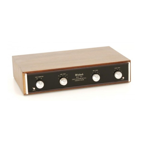 McIntosh MQ 101 User manual