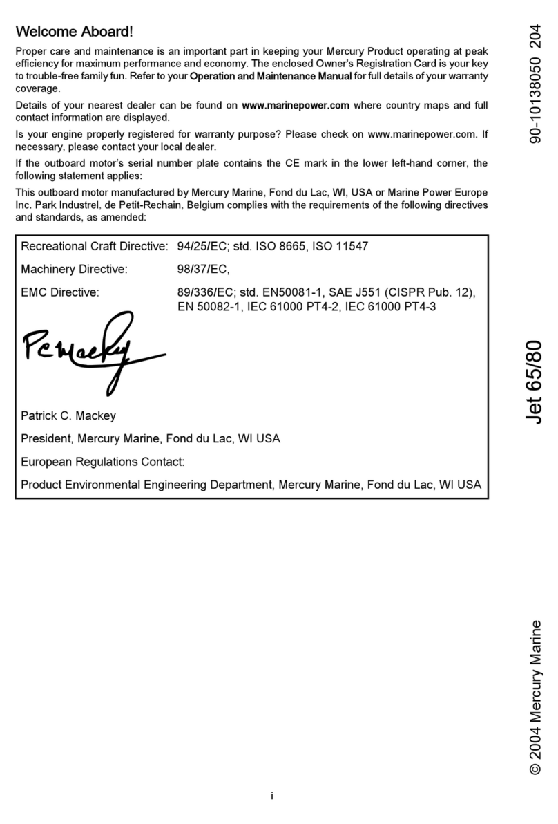 Mercury Jet 65 User manual